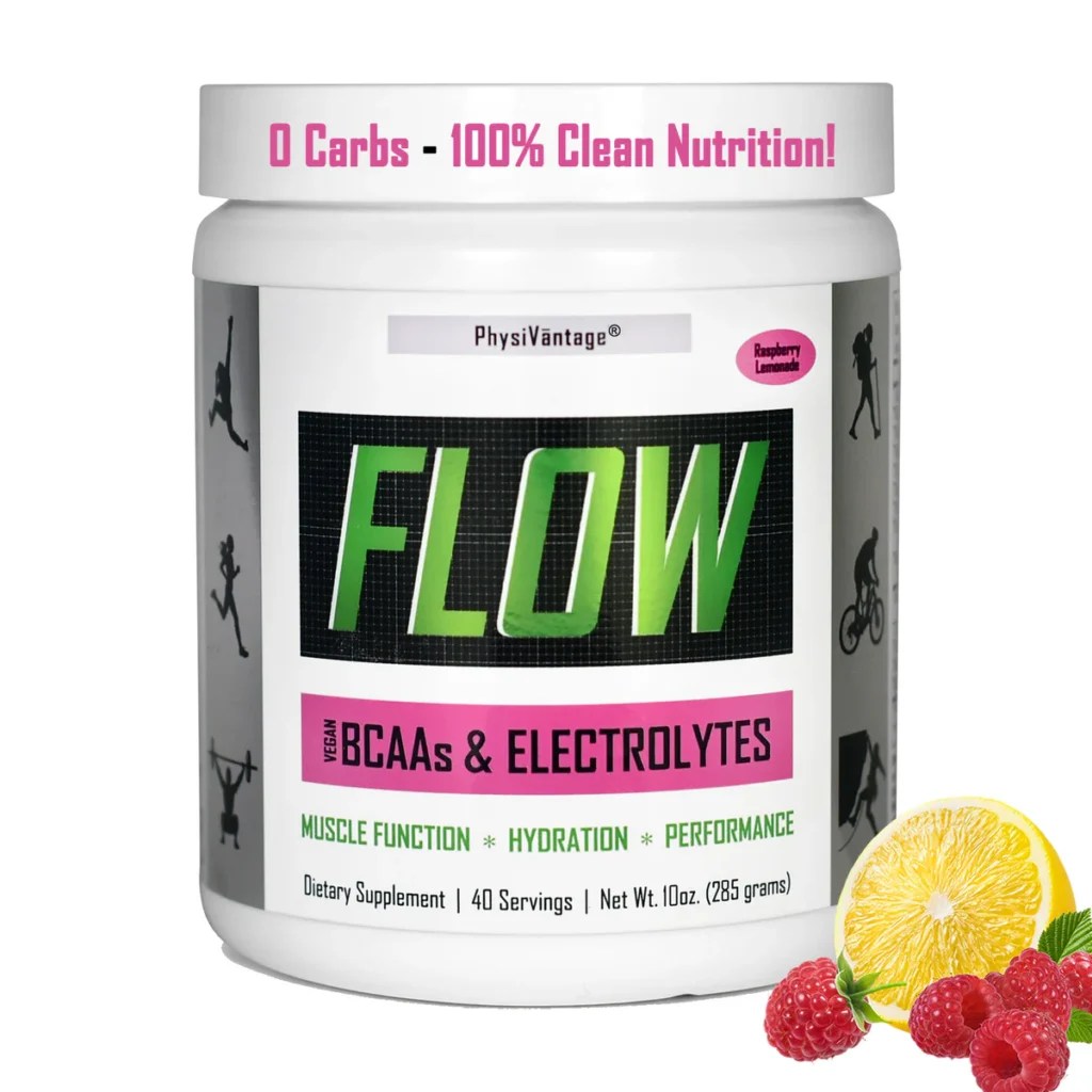 tienda de suplementos : Flow electrolitos y BCAAs veganos PhysiVantage suplemento deportivo para atletas