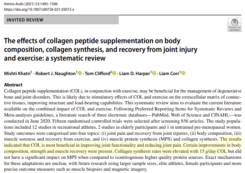 Investigaciones sobre suplementación